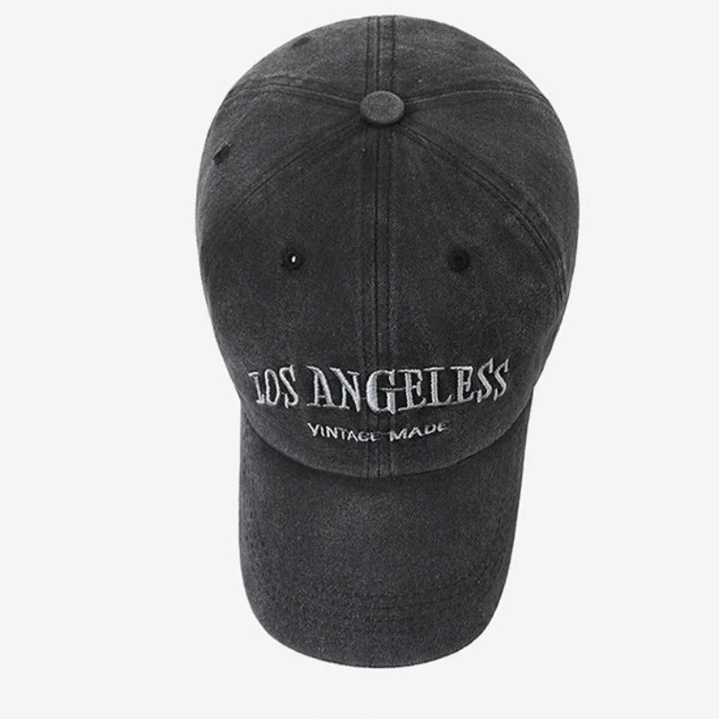 Vintage Distressed ”LOS ANGELESS“ Embroidered Baseball Cap