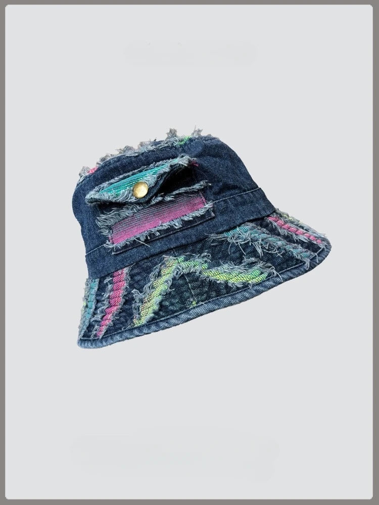 Japanese Retro Denim Series Fisherman's Hat Children's