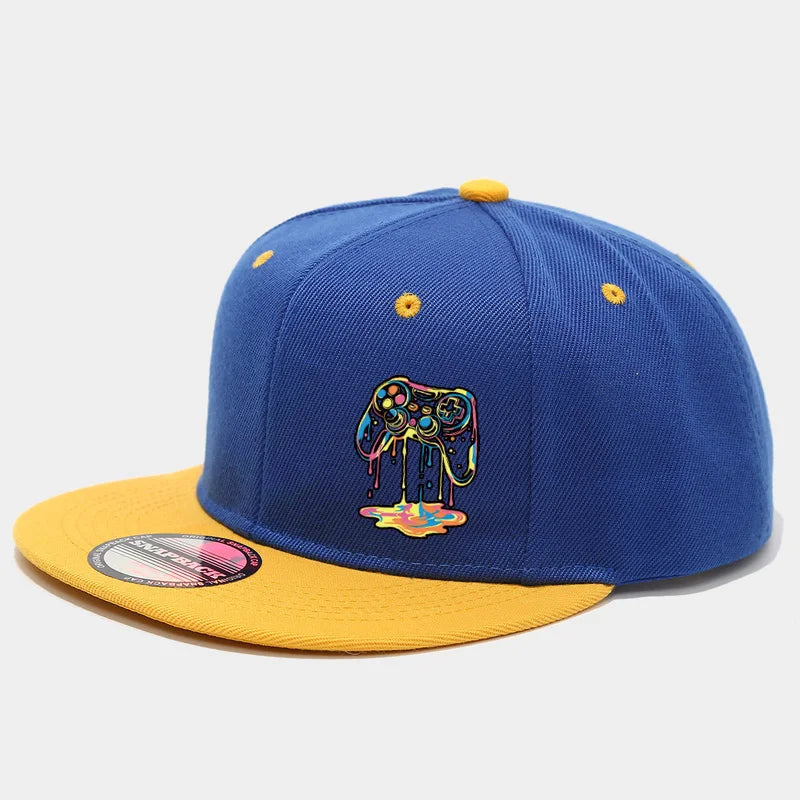 1PC Two - Color Block Hip - Hop Cap for Men and Women Snapback Cap