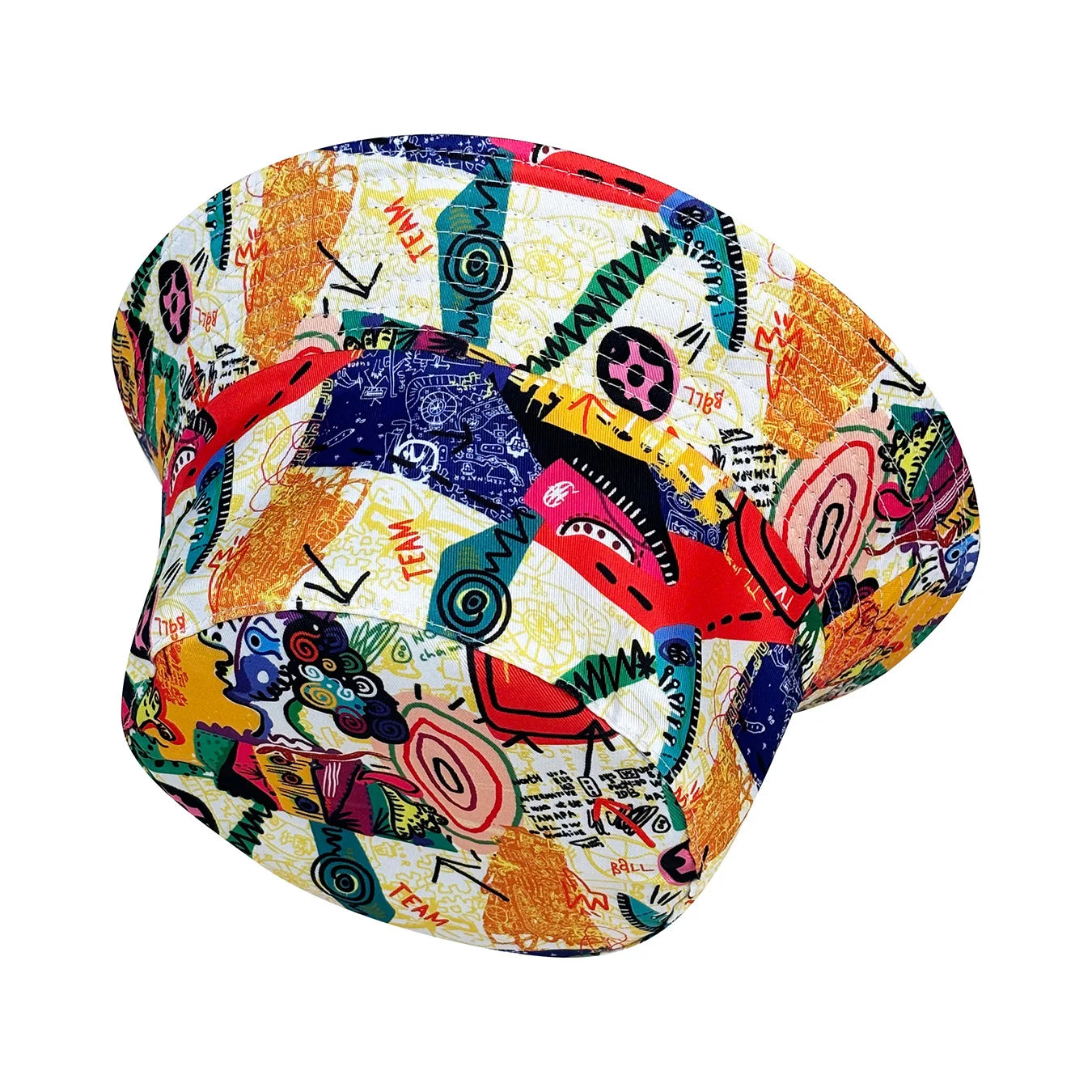Street Graffiti Fisherman Hat, Reversible Sun Hat, Foldable Fashion Bucket Hat
