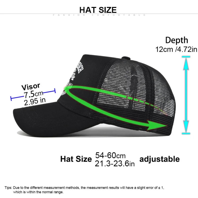 Spring Summer Printed Mesh Breathable Baseball Cap