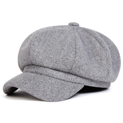 Woolen Solid Color Beret Fashion Outdoor Cotton Hat