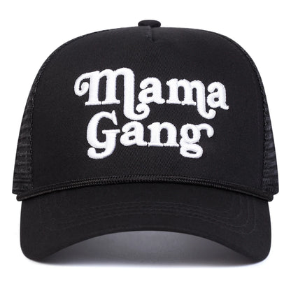 Unisex Mamagang Letter Embroidery Baseball Net Caps Spring and Summer