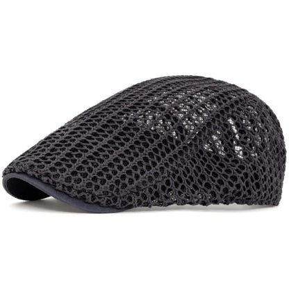 Berets Spring Summer Breathable Mesh Cap