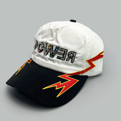 Flash Diamond Letters Lightning Embroidery Baseball Hats