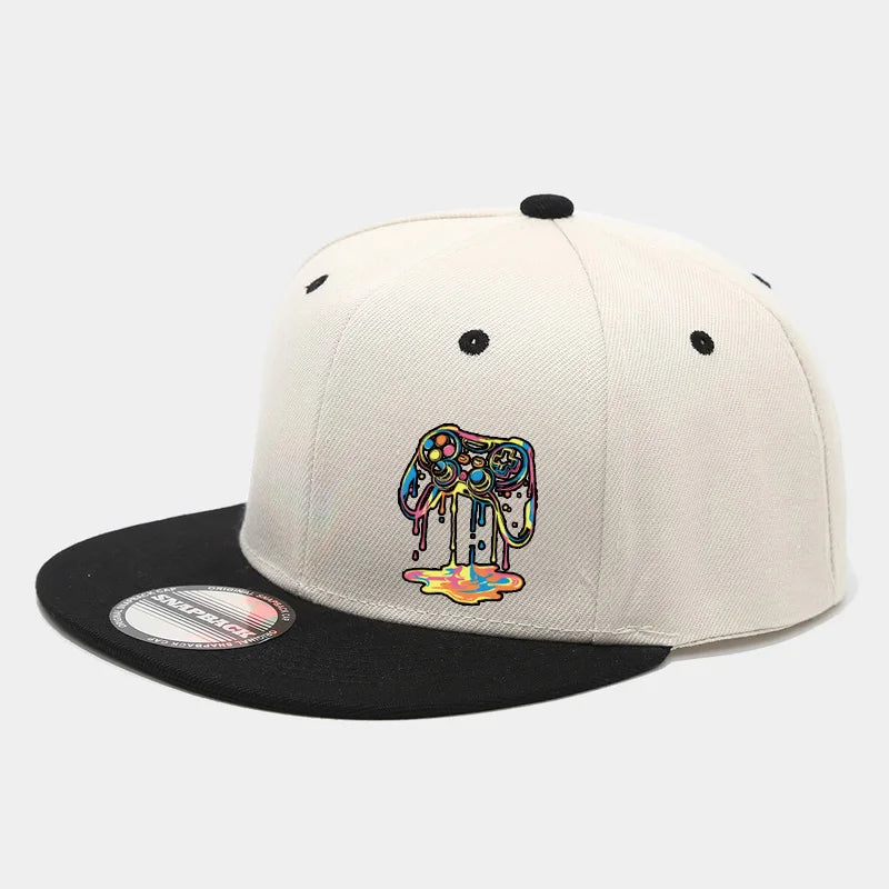 1PC Two - Color Block Hip - Hop Cap for Men and Women Snapback Cap