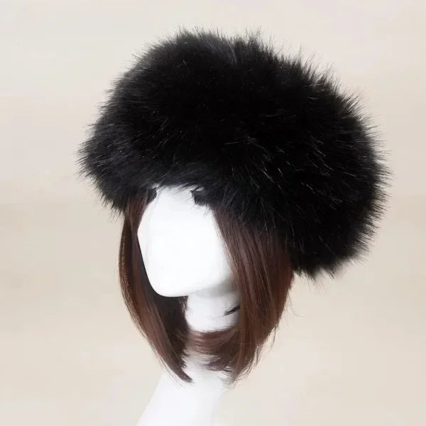 Winter Thick Furry Hairband Fluffy Russian Faux Fur Women