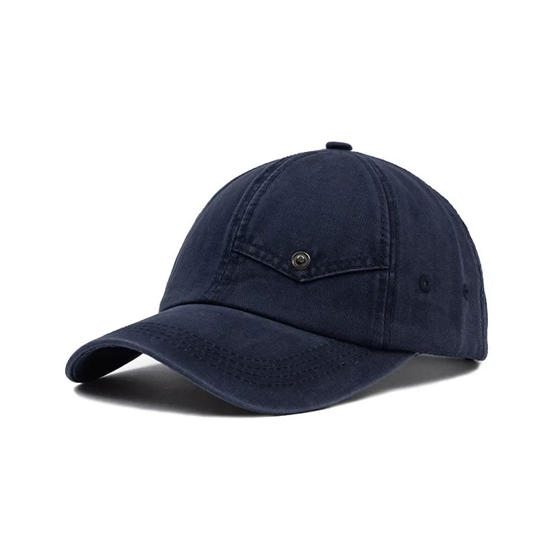 Spring Cotton Solid Casquette Baseball Cap Adjustable