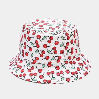 Creative Printed Fruit Pattern Bucket Cap