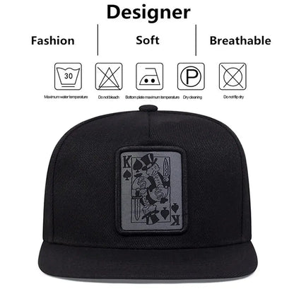 Baseball Hip Hop Caps For Men Women Snapback Playing Card