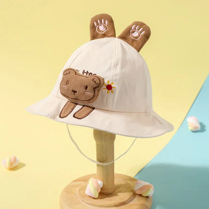 2026 Cartoon Animal Ears Baby Bucket Hat