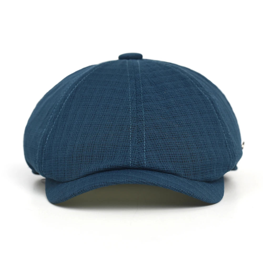 Spring Summer Breathable Mesh Newsboy Caps Men Woman