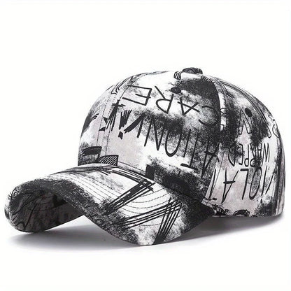 Street Graffiti Baseball Cap Korean Trendy Printed Adjustable