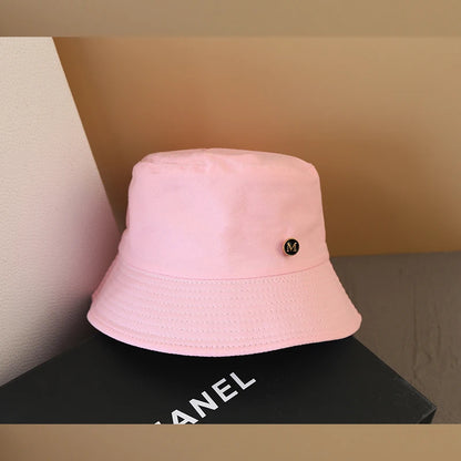 Solid Color Summer New Fisherman Hat Versatile Women Basin Hat