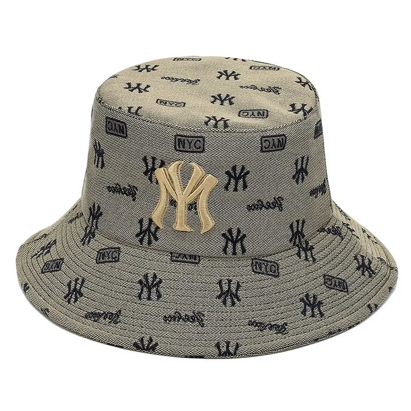 Unisex Letter Embroidery Fisherman Hat Women Summer Hat Men Trend Bucket Hats