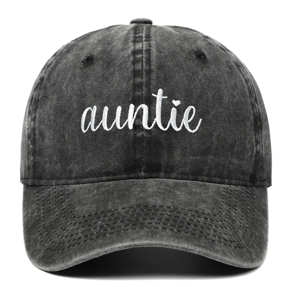 Fashion Washed Cotton Uncle Auntie Matching Caps