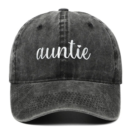 Fashion Washed Cotton Uncle Auntie Matching Caps