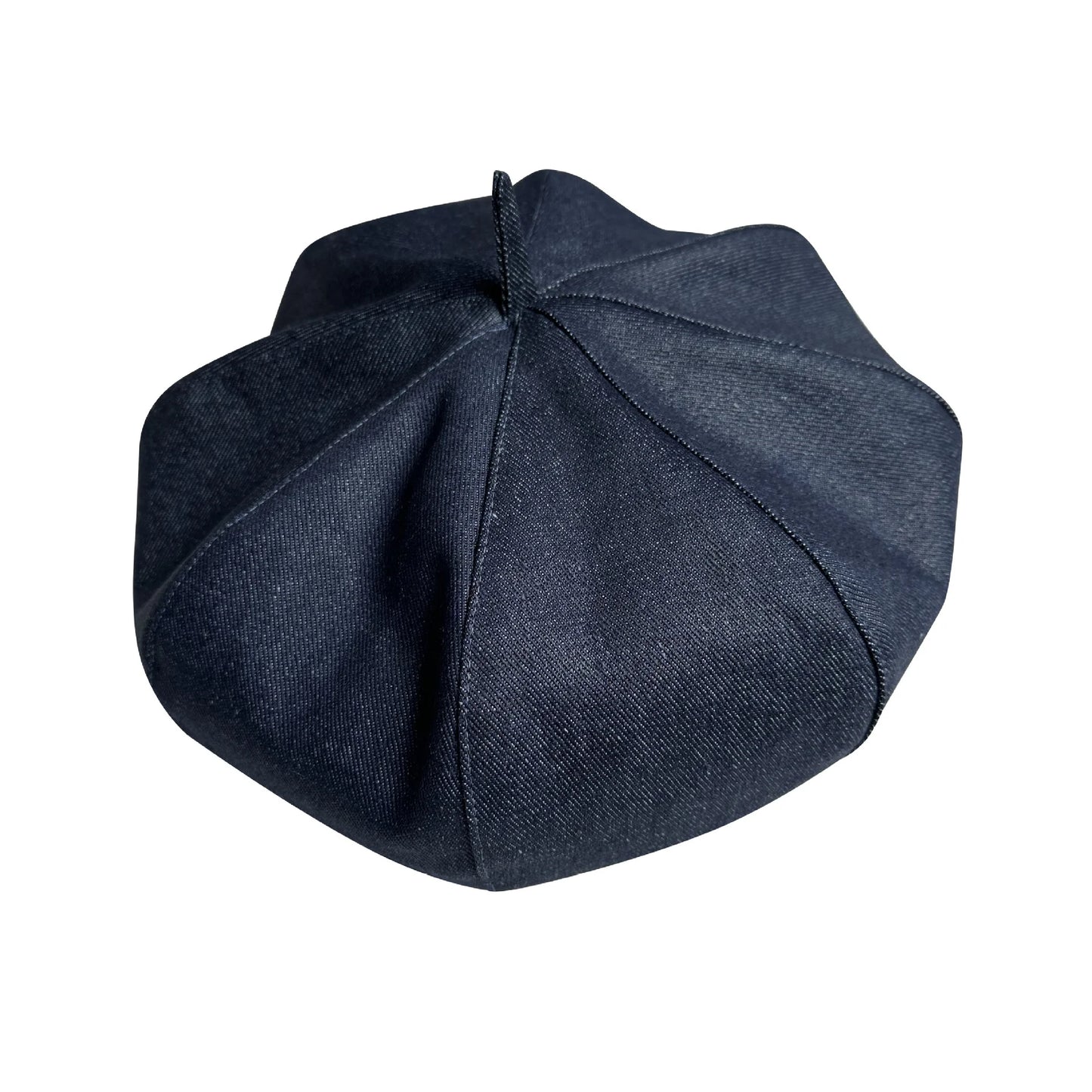 Classic Denim Fabric Beret Hat For Women Spring Summer