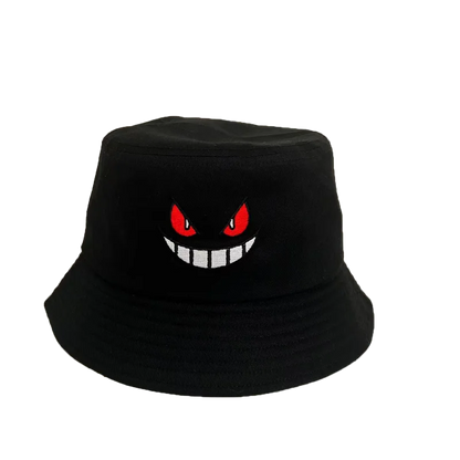 Unisex Light Board Solid Color Big Eyes Embroideried Hats Fishermen Caps