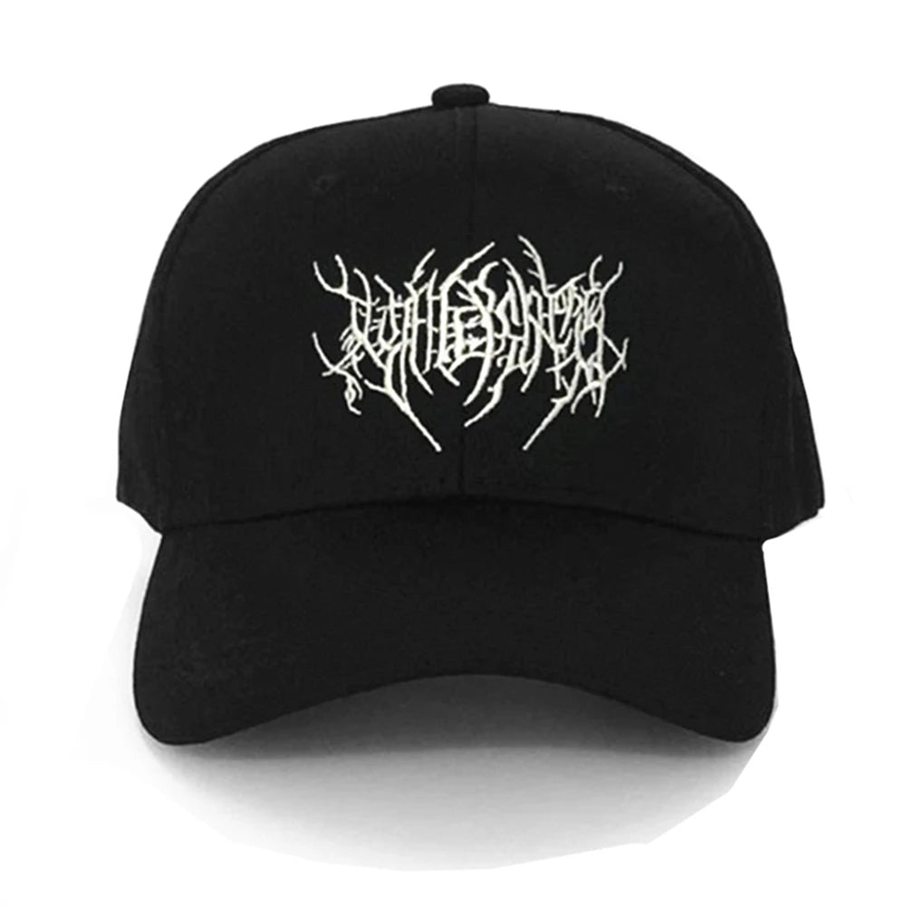 Embroidery Gothic Street Punk Frauen Baseball Cap Men Cotton