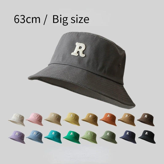 Big Head Cotton Bucket Hats For Men Women