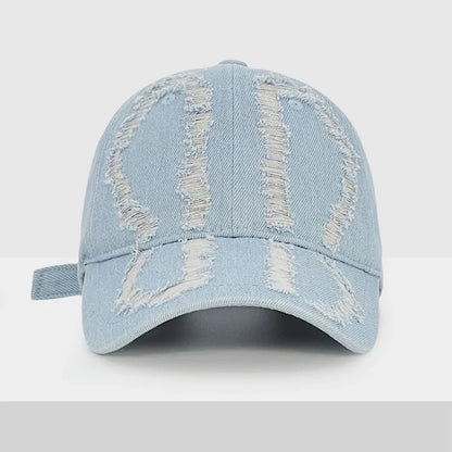 New Personalized Hole Denim Baseball Cap