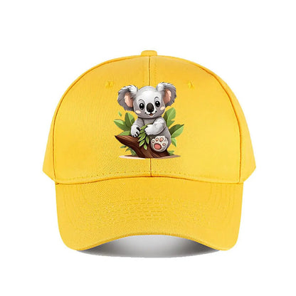 Cute Cartoon Koala Plush Toy Kids Room Decor Baseball Cap