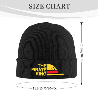 The Pirate King One Piece Hat Autumn Winter Skullies Beanies Warm Monkey D Luffy Caps A