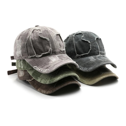 Ripped Hole Cowboy Hat Men Women Vintage Washed Hip Hop Hats