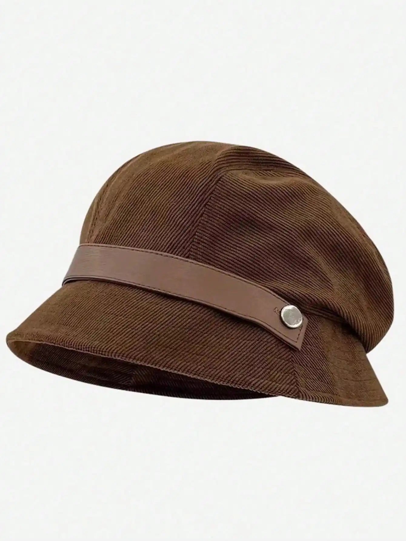Women's Corduroy Bucket Hat, Korean Style Versatile Cap