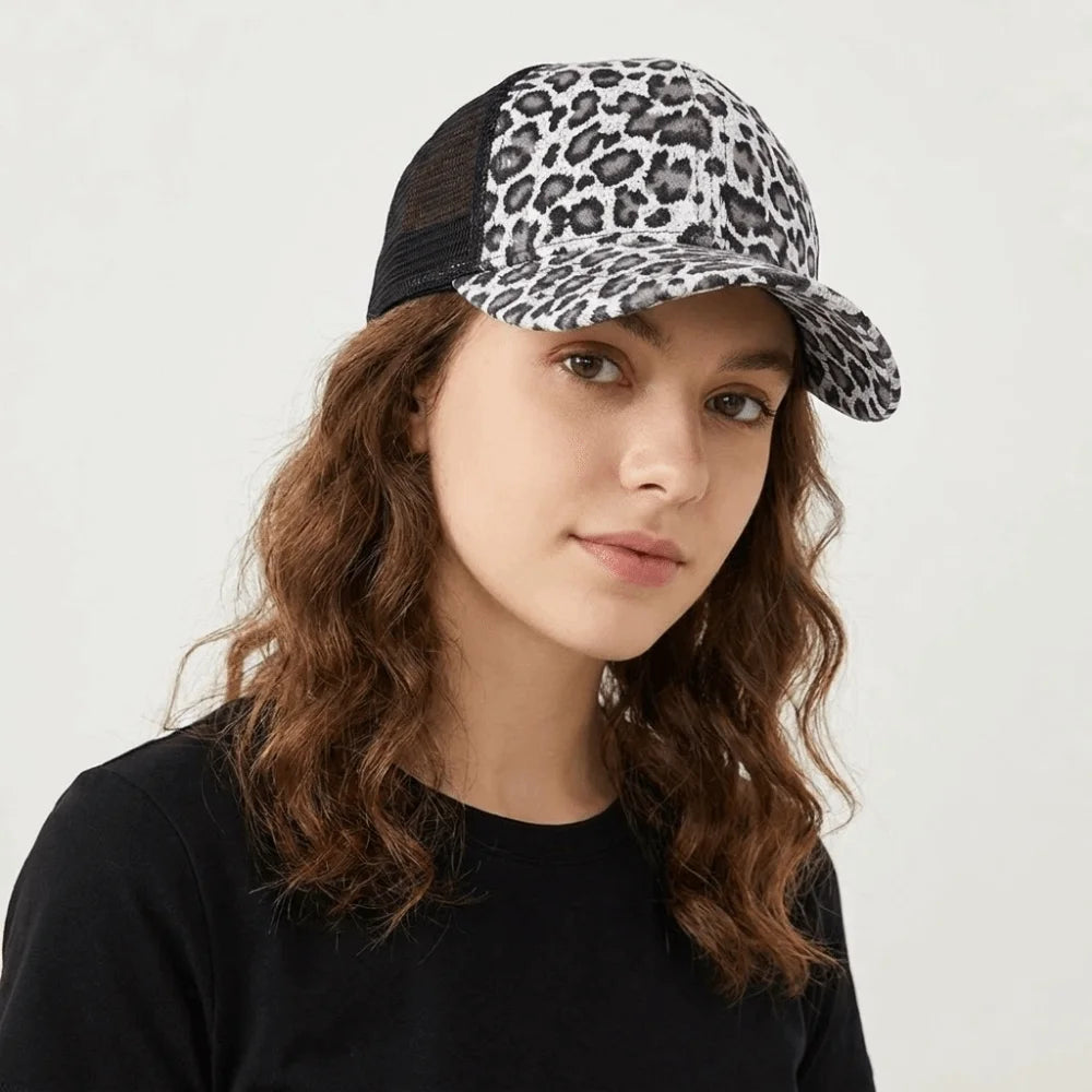 Fashion Adjustable Leopard Print Baseball Cap