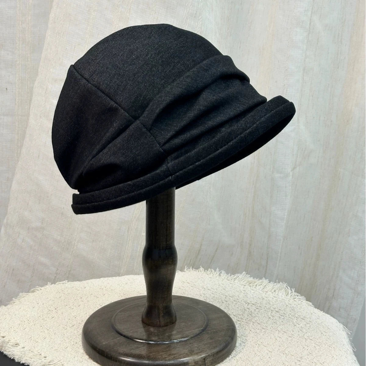 2026 New Cotton Linen Pleated Beret Hat For Women Niche Designer Retro Bucket Hat