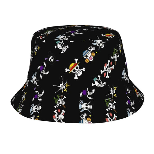 Japan Anime Zoro Luffy Skull Bucket Hats for Women Men Summer