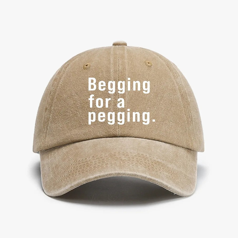 A Pegging Letter Baseball Cap