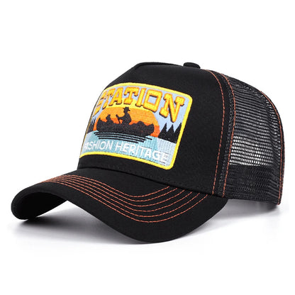 Fashionable Creative Baseball Hat Station Small Boat Embroidery Baseball Cap