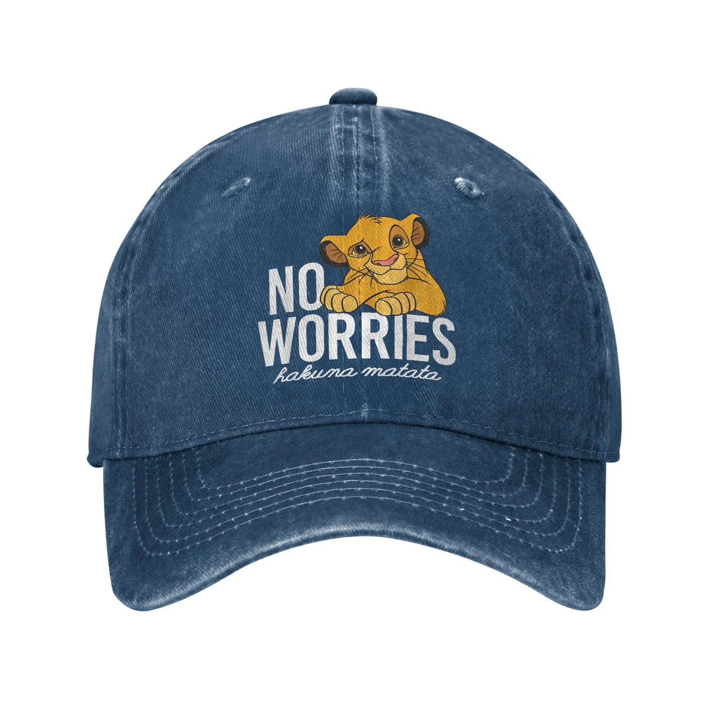 Lion King  No Worries Simba Washed Baseball Cap