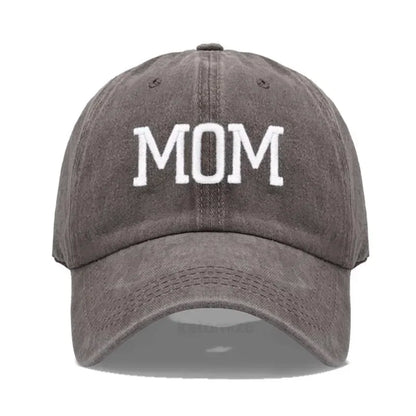 DAD MOM Embroidery Pure Cotton Baseball Cap Fashion Sport Golf Caps Sun Hat