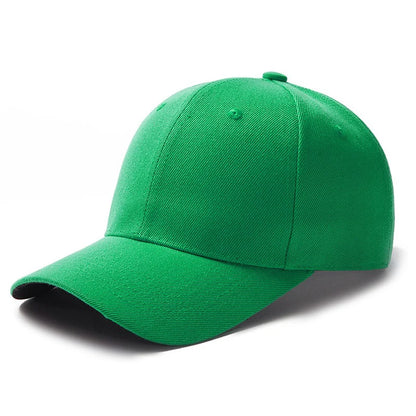 Adjustable Polyester Baseball Cap Unisex Solid Color Dad Hat
