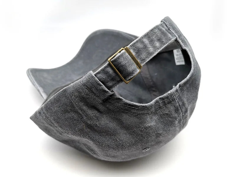 Vintage Women's Dad Hat Sports Hats Men Washed Denim Trucker Cap