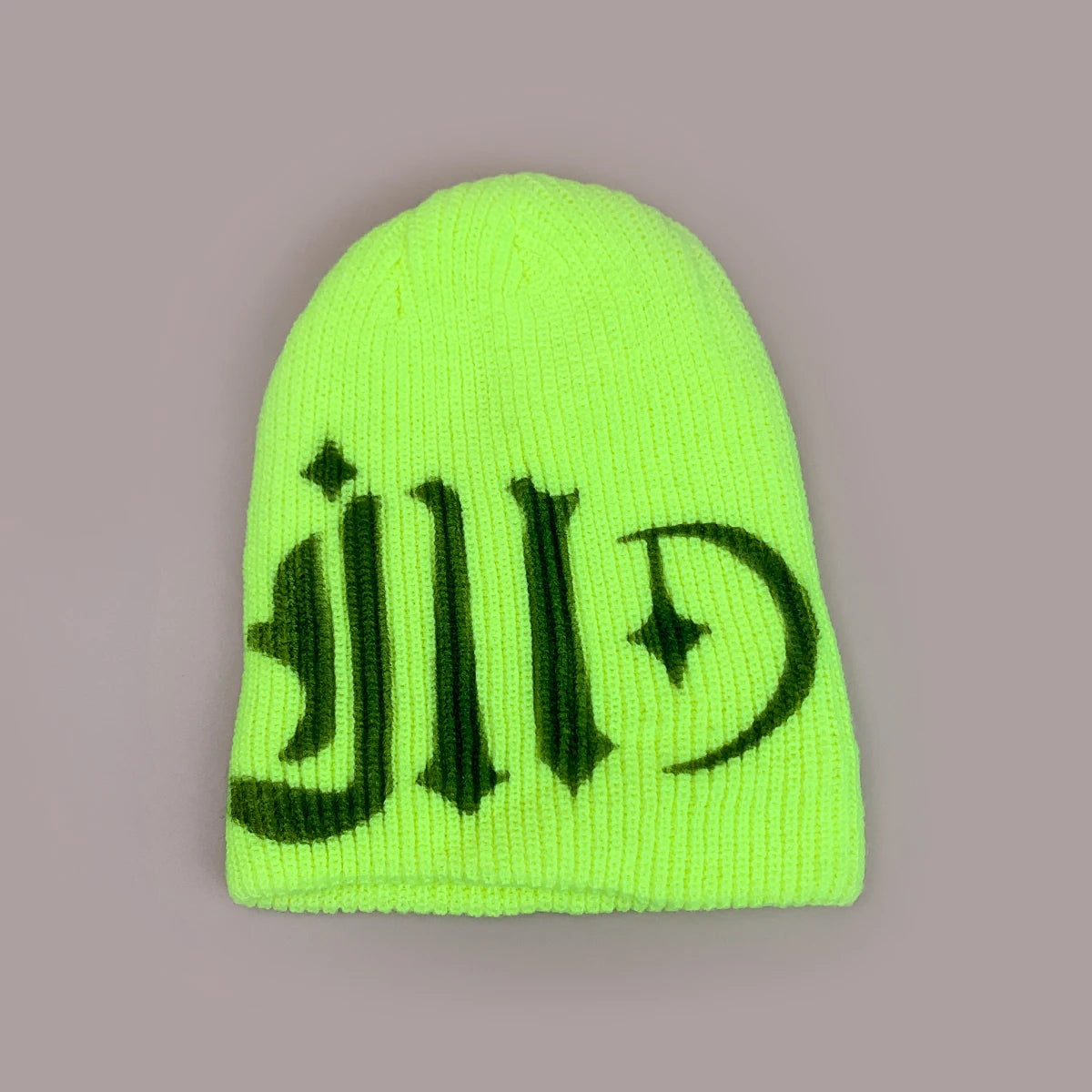 Color Block Street Sanskrit Knitted Hats Autumn And Winter New Unisex Y2k Warm