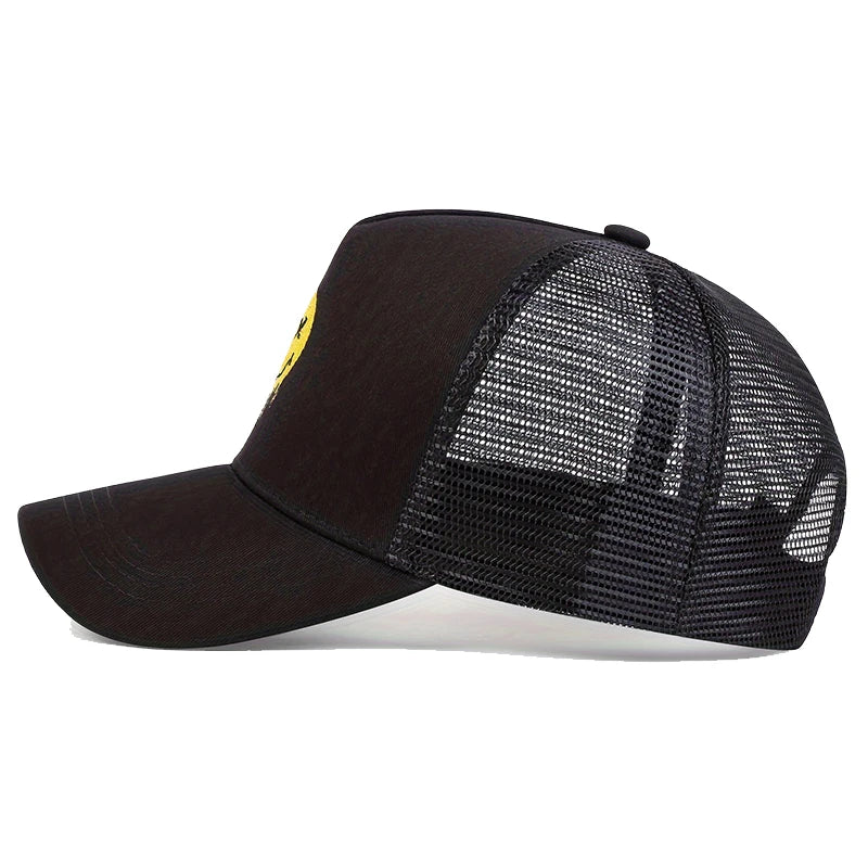 Unisex XX Smiling Face Print Baseball Net Caps Spring and Summer