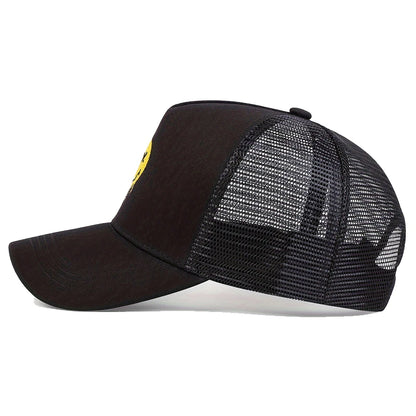 Unisex XX Smiling Face Print Baseball Net Caps Spring and Summer