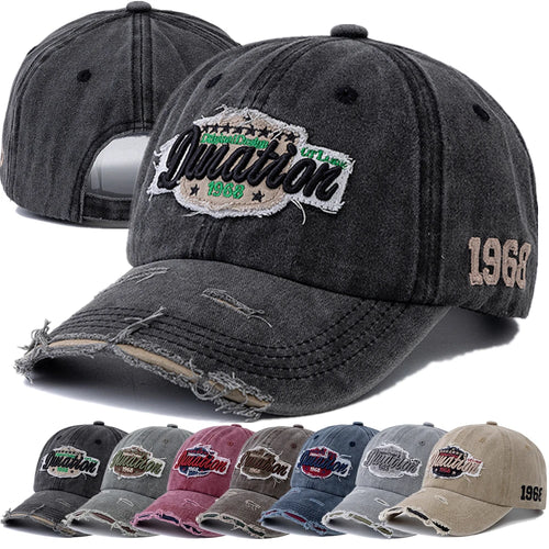 Hot Sale Unisex Retro Style Baseball Cap 1968 Letter Embroidery Cotton Cap
