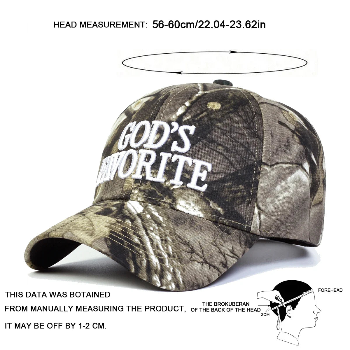 Unisex God's Favorite Letter Embroidery Baseball Caps Spring and Autumn