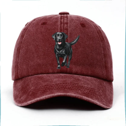 Black Labrador Print Baseball Cap is The Perfect Birthday Gift for Pet Enthusiasts for Both Men and Women