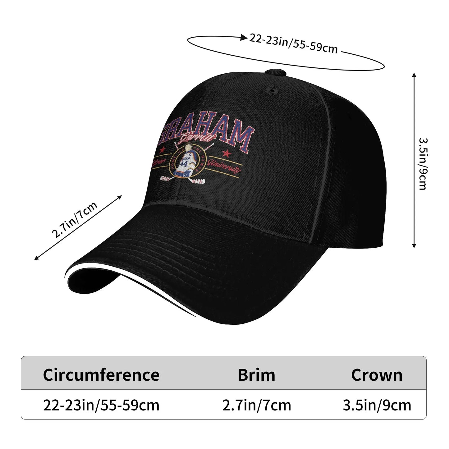 Off Campus Briar University Graham Women Men Baseball Cap