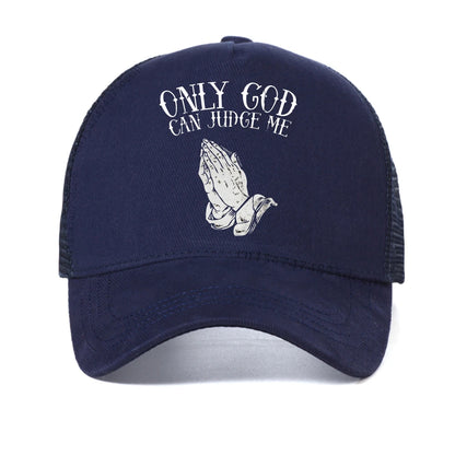 Only God can judge me Printed baseball cap Men's