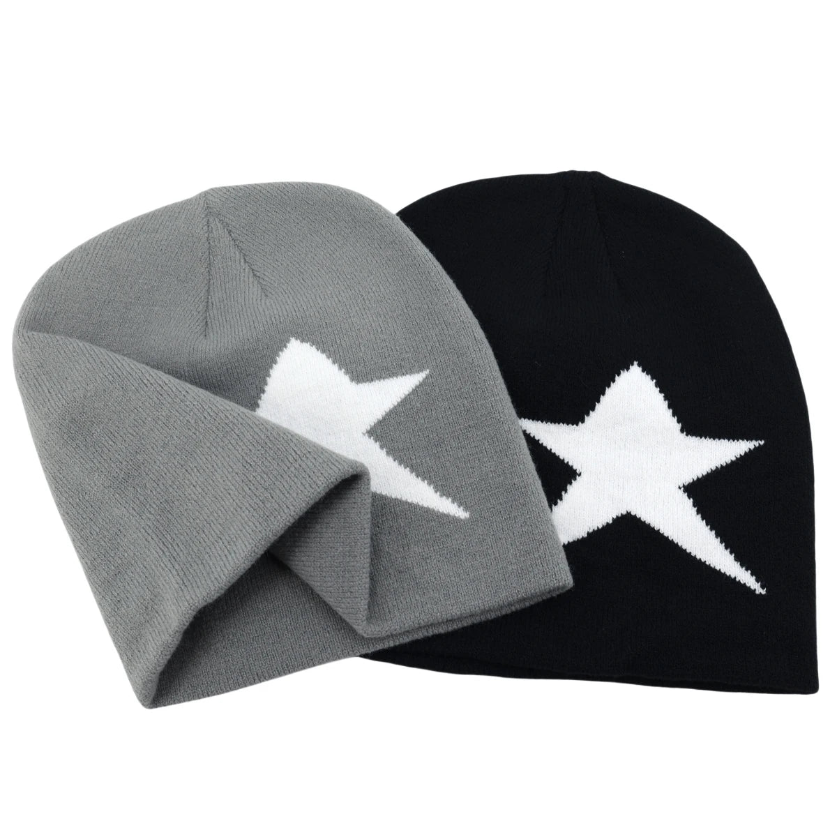 Y2K Letter Knitted Winter Autumn Beanie Cap Men Women