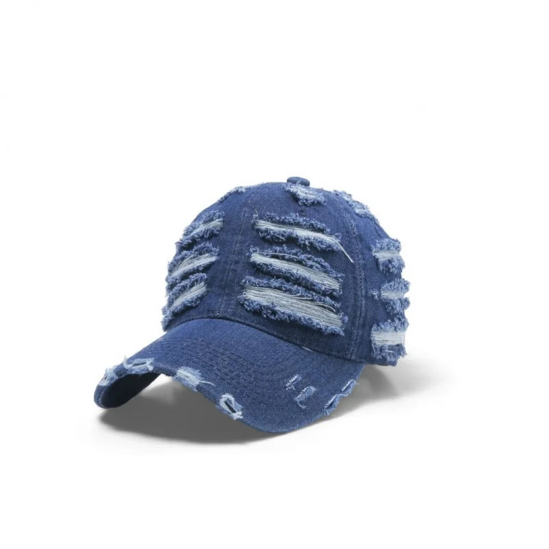 Retro Washed Distressed Baseball Cap Women