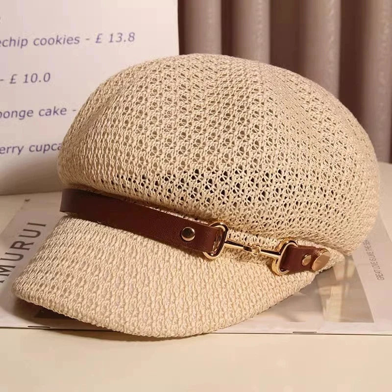 New Style Hollow Breathable Octagonal Hat For Women